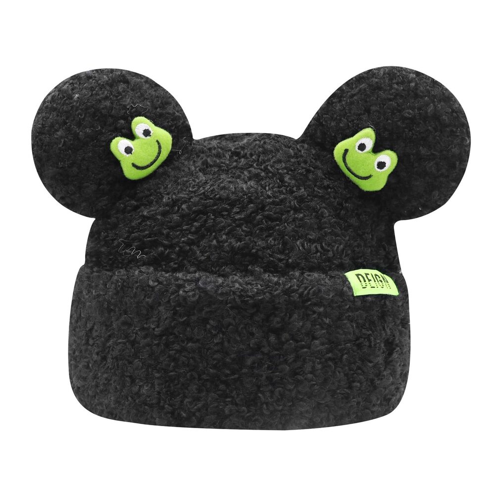 5450 Winter Beanies Cute Woollike Knitted Frog Hat Lady Girl Crochet Sheep